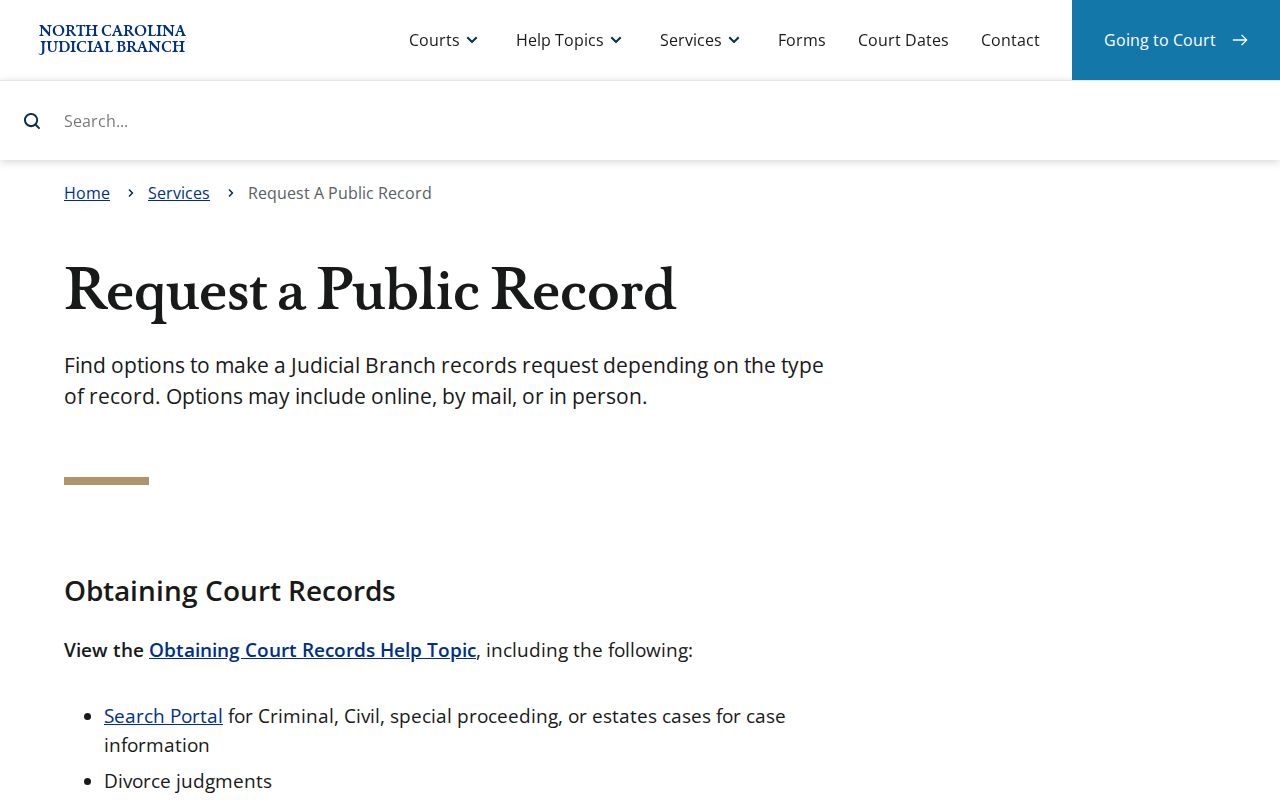 McDowell County court records Judicial Branch records request information