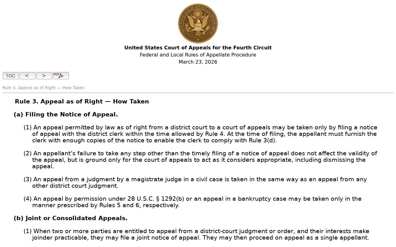 McDowell County court docket distinction from Fourth Circuit rules