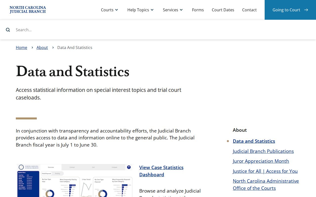 McDowell County court docket data and statistics resources