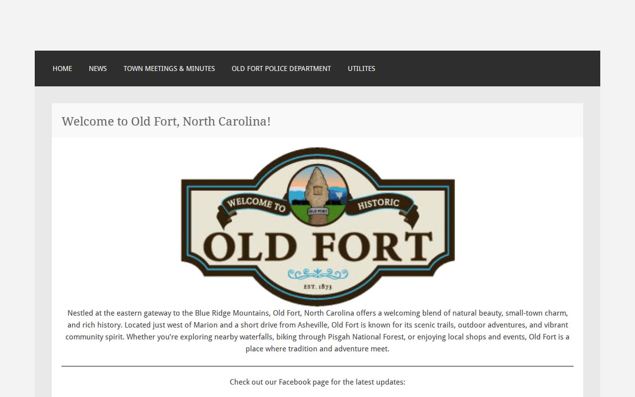 Old Fort court records official town source